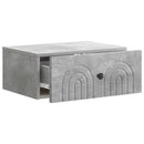 vidaXL Fali éjjeli szekrény 2 pcs Betonszürke 49 x 34,5 x 20 cm
