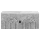 vidaXL Fali éjjeli szekrény 2 pcs Betonszürke 49 x 34,5 x 20 cm