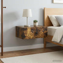 vidaXL Fali éjjeli szekrény 2 db Füstös Tölgy 49 x 34,5 x 20 cm
