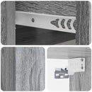 vidaXL Fali éjjeli szekrény 2 pcs Szürke Sonoma 49 x 34,5 x 20 cm