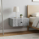 vidaXL Fali éjjeli szekrény 2 db Szürke Sonoma 49 x 34,5 x 20 cm