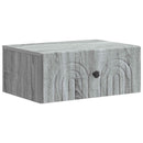 vidaXL Fali éjjeli szekrény 2 pcs Szürke Sonoma 49 x 34,5 x 20 cm