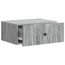 vidaXL Fali éjjeli szekrény 2 pcs Szürke Sonoma 49 x 34,5 x 20 cm