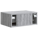 vidaXL Fali éjjeli szekrény 2 pcs Szürke Sonoma 49 x 34,5 x 20 cm