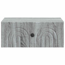 vidaXL Fali éjjeli szekrény 2 pcs Szürke Sonoma 49 x 34,5 x 20 cm
