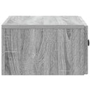 vidaXL Fali éjjeli szekrény 2 pcs Szürke Sonoma 49 x 34,5 x 20 cm