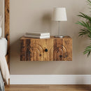 vidaXL Fali éjjeli szekrény Antik Fa 49 x 34,5 x 20 cm Szerelt Fa