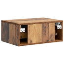 vidaXL Fali éjjeli szekrény Antik Fa 49 x 34,5 x 20 cm Szerelt Fa