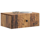 vidaXL Fali éjjeli szekrény Antik Fa 49 x 34,5 x 20 cm Szerelt Fa