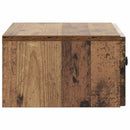 vidaXL Fali éjjeli szekrény Antik Fa 49 x 34,5 x 20 cm Szerelt Fa