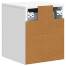 vidaXL Fali éjjeli szekrény 2 pcs Fehér 33 x 34,5 x 40 cm Szerelt Fa