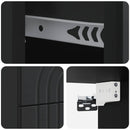 vidaXL Fali éjjeli szekrény 2 pcs Fekete 33 x 34,5 x 40 cm Szerelt Fa