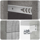 vidaXL Fali éjjeli szekrény Betonszürke 33 x 34,5 x 40 cm Szerelt Fa