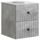 vidaXL Fali éjjeli szekrény 2 pcs Betonszürke 33 x 34,5 x 40 cm