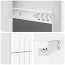 vidaXL Fali éjjeli szekrény 2 pcs Magasfényű Fehér 33 x 34,5 x 40 cm