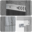 vidaXL Fali éjjeli szekrény 2 pcs Szürke Sonoma 33 x 34,5 x 40 cm