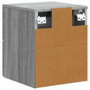 vidaXL Fali éjjeli szekrény 2 pcs Szürke Sonoma 33 x 34,5 x 40 cm