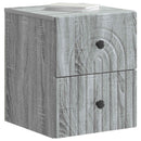 vidaXL Fali éjjeli szekrény 2 pcs Szürke Sonoma 33 x 34,5 x 40 cm