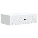 vidaXL Fali oldaltábla Fehér 59 x 34,5 x 17 cm Szerelt Fa