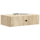 vidaXL Fali oldaltábla Sonoma Tölgy 59 x 34,5 x 17 cm Szerelt Fa