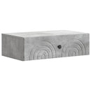vidaXL Fali oldaltábla Betonszürke 59 x 34,5 x 17 cm Szerelt Fa