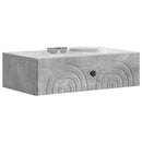 vidaXL Fali oldaltábla Betonszürke 59 x 34,5 x 17 cm Szerelt Fa