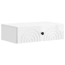vidaXL Fali oldaltábla Magasfényű Fehér 59 x 34,5 x 17 cm Szerelt Fa