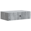 vidaXL Fali oldaltábla 59 x 34,5 x 17 cm Szerelt Fa Szürke Sonoma