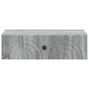 vidaXL Fali oldaltábla 59 x 34,5 x 17 cm Szerelt Fa Szürke Sonoma