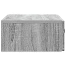 vidaXL Fali oldaltábla 59 x 34,5 x 17 cm Szerelt Fa Szürke Sonoma