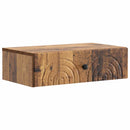 vidaXL Fali oldaltábla Antik Fa 59 x 34,5 x 17 cm Szerelt Fa