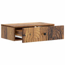 vidaXL Fali oldaltábla Antik Fa 59 x 34,5 x 17 cm Szerelt Fa