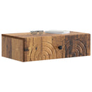 vidaXL Fali oldaltábla Antik Fa 59 x 34,5 x 17 cm Szerelt Fa
