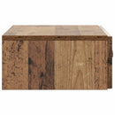 vidaXL Fali oldaltábla Antik Fa 59 x 34,5 x 17 cm Szerelt Fa