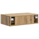 vidaXL Fali oldaltábla Kézműves Tölgy 59 x 34,5 x 17 cm Szerelt Fa