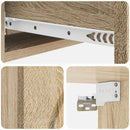 vidaXL Fali oldaltábla Sonoma Tölgy 87,5 x 34,5 x 17 cm Szerelt Fa