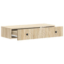 vidaXL Fali oldaltábla Sonoma Tölgy 87,5 x 34,5 x 17 cm Szerelt Fa