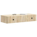 vidaXL Fali oldaltábla Sonoma Tölgy 87,5 x 34,5 x 17 cm Szerelt Fa