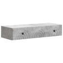 vidaXL Fali oldaltábla Betonszürke 87,5 x 34,5 x 17 cm Szerelt Fa