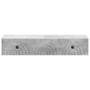 vidaXL Fali oldaltábla Betonszürke 87,5 x 34,5 x 17 cm Szerelt Fa