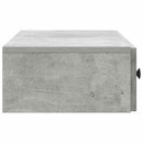 vidaXL Fali oldaltábla Betonszürke 87,5 x 34,5 x 17 cm Szerelt Fa