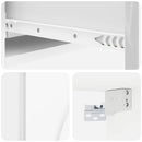 vidaXL Fali oldaltábla Magasfényű Fehér 87,5 x 34,5 x 17 cm Szerelt Fa