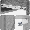 vidaXL Fali oldaltábla 87,5 x 34,5 x 17 cm Szerelt Fa Szürke Sonoma