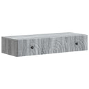 vidaXL Fali oldaltábla 87,5 x 34,5 x 17 cm Szerelt Fa Szürke Sonoma