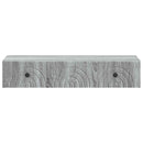 vidaXL Fali oldaltábla 87,5 x 34,5 x 17 cm Szerelt Fa Szürke Sonoma