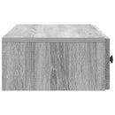 vidaXL Fali oldaltábla 87,5 x 34,5 x 17 cm Szerelt Fa Szürke Sonoma