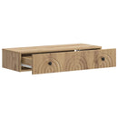 vidaXL Fali oldaltábla Kézműves Tölgy 87,5 x 34,5 x 17 cm Szerelt Fa