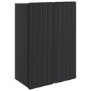 vidaXL Fali szekrény Fekete 66 x 34,5 x 92 cm Szerelt Fa