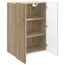 vidaXL Fali szekrény Sonoma Tölgy 66 x 34,5 x 92 cm Szerelt Fa