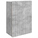 vidaXL Fali szekrény Betonszürke 66 x 34,5 x 92 cm Szerelt Fa